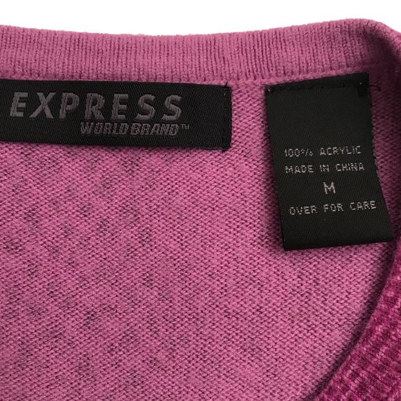 Express Magenta Python Pattern Cardigan Size M - Picture 6 of 8